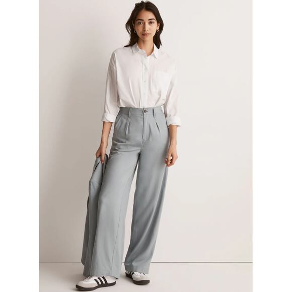 Madewell Neale Straight-Leg Drapeweave in Overcast | 0 - Picture 2 of 10